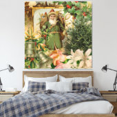 Toile Santa Claus Noël Antiquité Belle Art (Insitu(Chambre))