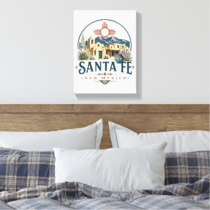 Toile Santa Fe Nouveau-Mexique Architecture Adobe Sud-Ou