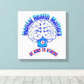 Toile Santé mentale (Insitu (Plancher de Bois))