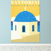 Toile Santorin Grèce (Insitu (Plancher de Bois))