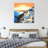 TOILE SANTORINI GRÈCE N° 1 (Insitu(Chambre))