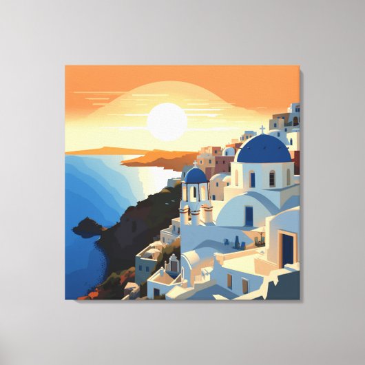 TOILE SANTORINI GRÈCE N° 1 (Recto)