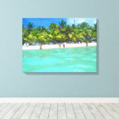Toile SAONA BEACH SUR CANVAS 20 "x 16" (Insitu (Plancher de Bois))