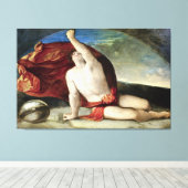 Toile Sapiente con Compasso e Globo Fine Art Canvas (Insitu (Plancher de Bois))