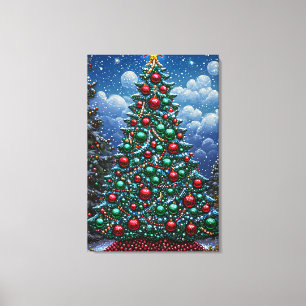 Toile sapin de Noël
