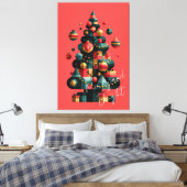 Toile Sapin de Noël géométrique (Insitu(Chambre))