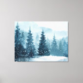 Toile Sapins de Noël enneigés (Recto)