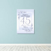 Toile Sapphire Gem & Parties scintillant 45e anniversair (Insitu (Plancher de Bois))