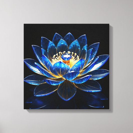 Toile Sapphire Lotus Blossom (Recto)
