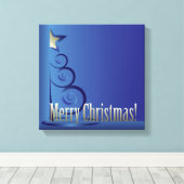 Toile Sapphire sapin de Noël (Insitu (Plancher de Bois))