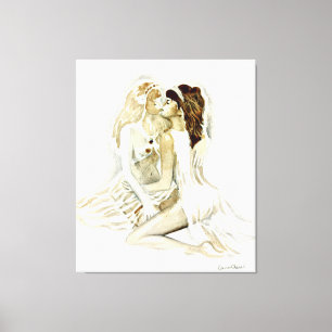 Toile Sappho et sa maîtresse