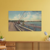 Toile Sarasota, FL - Vue des gens qui pêchent au large (Insitu(Salon))