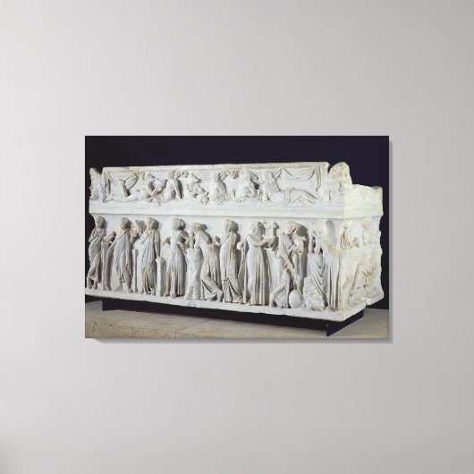 Toile Sarcophage à la frise des Neuf Muses (Recto)