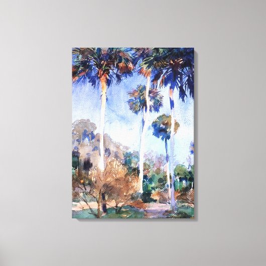 Toile Sargent - Palms, une peinture de John Singer Sarge (Recto)