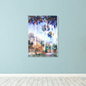Toile Sargent - Palms, une peinture de John Singer Sarge (Insitu (Plancher de Bois))