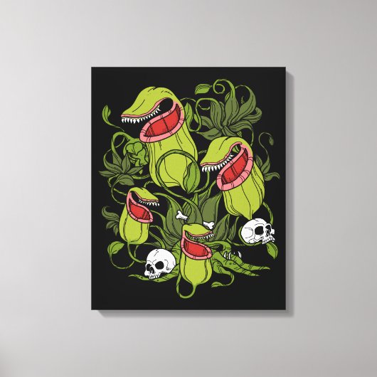 Toile Sarracenia Plantes carnivores (Recto)