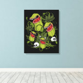 Toile Sarracenia Plantes carnivores (Insitu (Plancher de Bois))