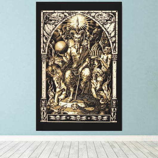 Toile Satan A ÉNORMÉMENT ÉTÉ ÉNORME 40"x60" (Insitu (Plancher de Bois))