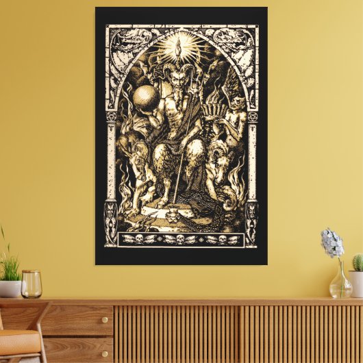Toile Satan A ÉNORMÉMENT ÉTÉ ÉNORME 40"x60" (Insitu(Salon))