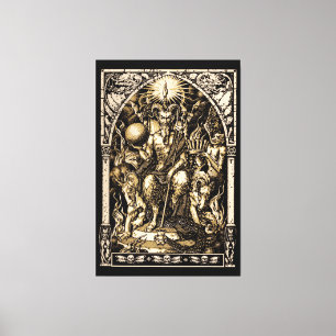 Toile Satan enjambait énorme 40 po x 60 po