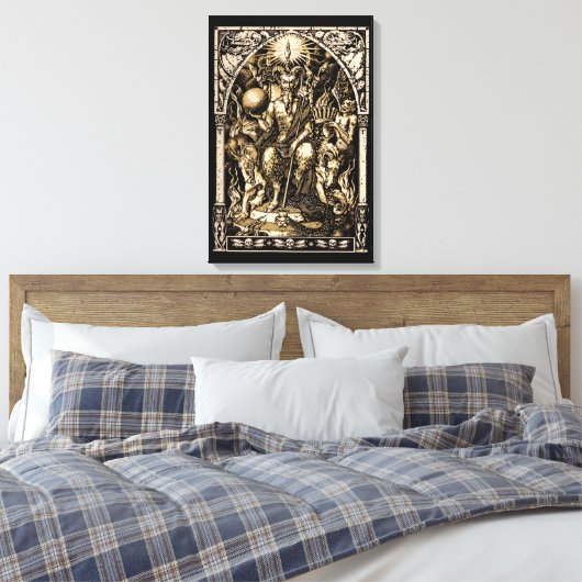 Toile Satan Interrompu 16x24 Canvas Art Mur (Insitu(Chambre))