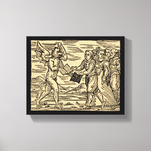 Toile Satan's Witches Swap Textes 8x10