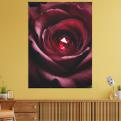 Toile Satinheart Rouge – Gemstone Rose Canvas (Insitu(Salon))