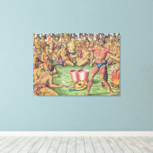 Toile Satoutiona se prépare à la bataille (Insitu (Plancher de Bois))