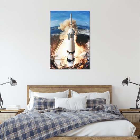 Toile Saturn V lancement de fusée 1969 Apollo Spacecraft (Insitu(Chambre))