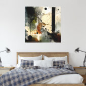 Toile Saturne et ses lunes (Insitu(Chambre))