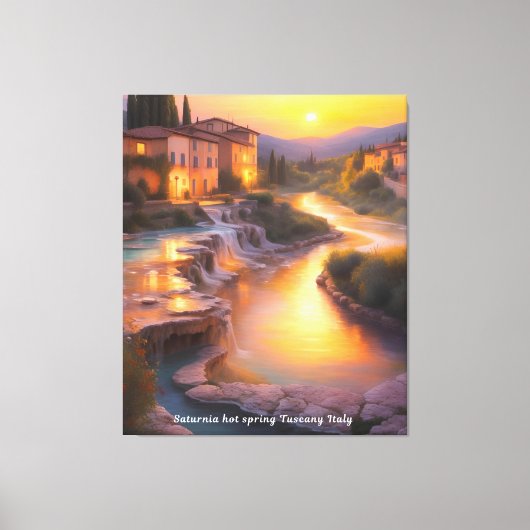 Toile Saturnia Hot Springs Toscane Italie Peinture (Recto)