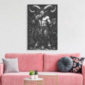 Toile Satyre d'hiver cornu — par BurnsInHell (Insitu(Salon))