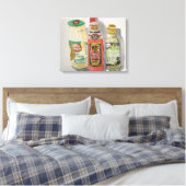 Toile Sauce tomate aquarelle, Maya et huile d'olive (Insitu(Chambre))