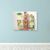 Toile Sauce tomate aquarelle, Maya et huile d'olive (Insitu (Plancher de Bois))