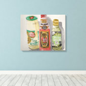 Toile Sauce tomate aquarelle, Maya et huile d'olive (Insitu (Plancher de Bois))
