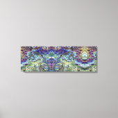 Toile Sauge vert olive, bleu violet Feuillage abstrait (Recto)