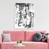 Toile Saul Écouter David Jouer la harpe (Insitu(Salon))
