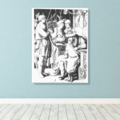 Toile Saul Écouter David Jouer la harpe (Insitu (Plancher de Bois))