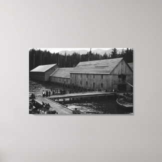 Toile Saumon Cannery près de Ketchikan, Alaska
