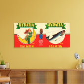 Toile Saumon de marque Hypatia Étiquette - Seattle, WA (Insitu(Salon))