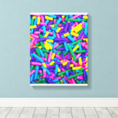 Toile Saupoudrer de bonbons multicolores (Insitu (Plancher de Bois))