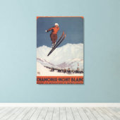 Toile Saut à ski - Affiche de Promo olympique PLM (Insitu (Plancher de Bois))