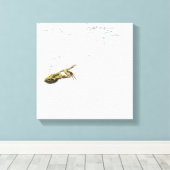 Toile saut de grenouille et plongée dans l'eau (Insitu (Plancher de Bois))