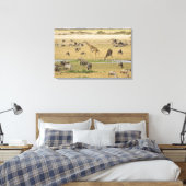 Toile Sauvages, zèbres et girafes (Insitu(Chambre))