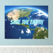 Toile Sauver la Terre (Insitu (Plancher de Bois))