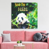 Toile Sauvez Le Panda (Insitu(Salon))