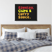 Toile Saveloy, chips & Curry Sauce. (Insitu(Chambre))