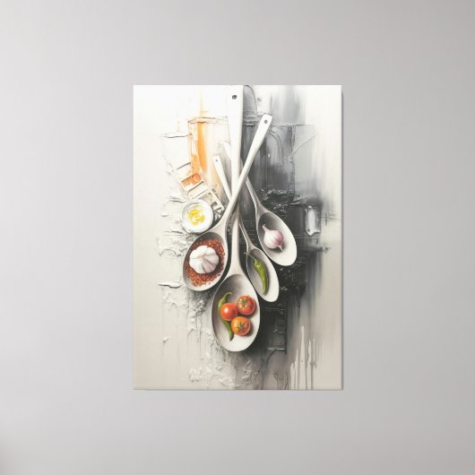Toile Saveurs Suspendues dans le Silence (Recto)