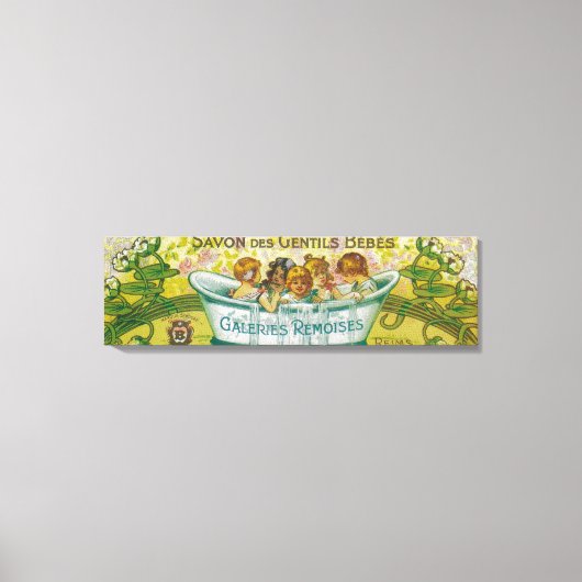 Toile Savon Des Gentils Étiquette de savon Bebes (Recto)