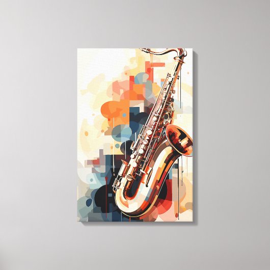 Toile Saxophone (Recto)